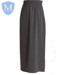 Plain Girls Swan Gaberdine Long Skirt - Grey Mansuri