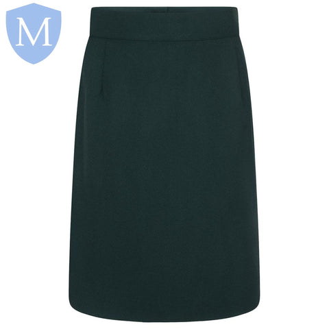 Plain Girls Zeco Pencil Skirt - Bottle Green Mansuri