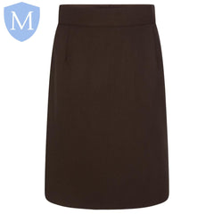 Plain Girls Zeco Pencil Skirt - Brown Mansuri