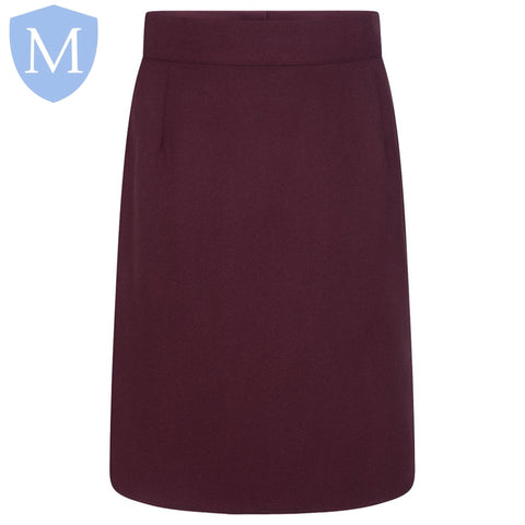 Plain Girls Zeco Pencil Skirt - Maroon Mansuri