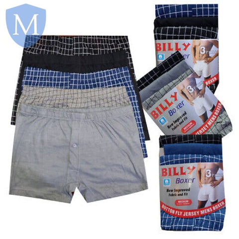 Plain Men's "Billy" Boxers (3 Pack) Mansuri