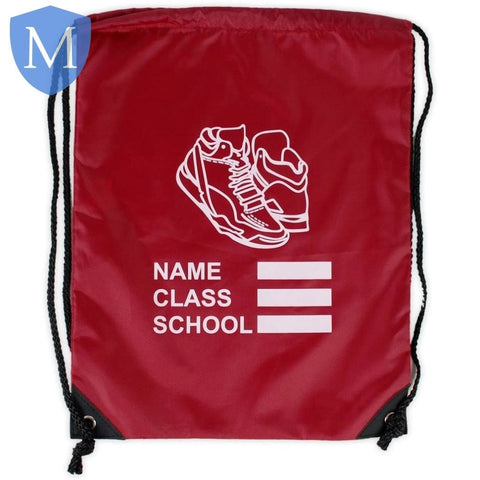 Plain PE Gym Drawstring Bag (Name-Class-School) [NOT EGB14] Mansuri