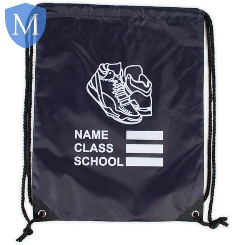 Plain PE Gym Drawstring Bag (Name-Class-School) [NOT EGB14] Mansuri