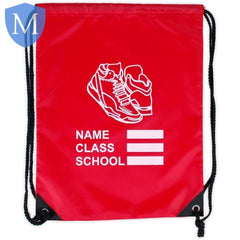 Plain PE Gym Drawstring Bag (Name-Class-School) [NOT EGB14] Mansuri