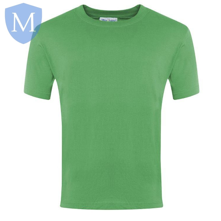 Plain Sports Round Neck T-Shirts - Emerald Green (POA) Mansuri