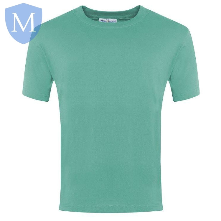Plain Sports Round Neck T-Shirts - Jade Green (POA) Mansuri