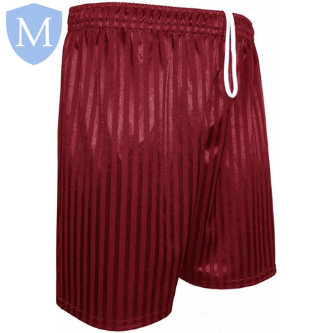 Plain Sports Shadow Shorts - Burgandy