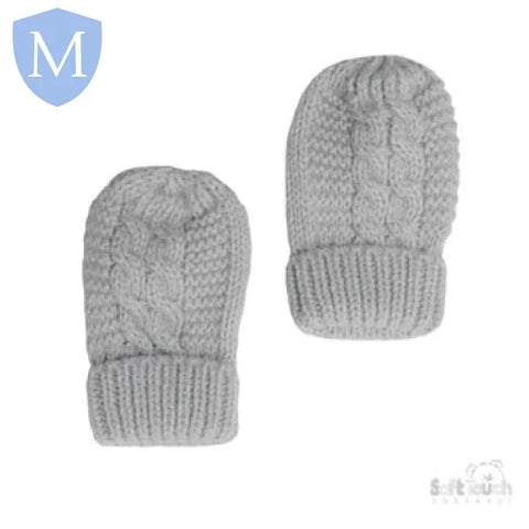 Plain Striped Knitted Mittens (BM08) (Baby Mittens) Mansuri