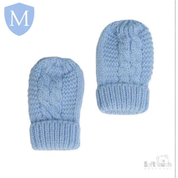 Plain Striped Knitted Mittens (BM08) (Baby Mittens) Mansuri