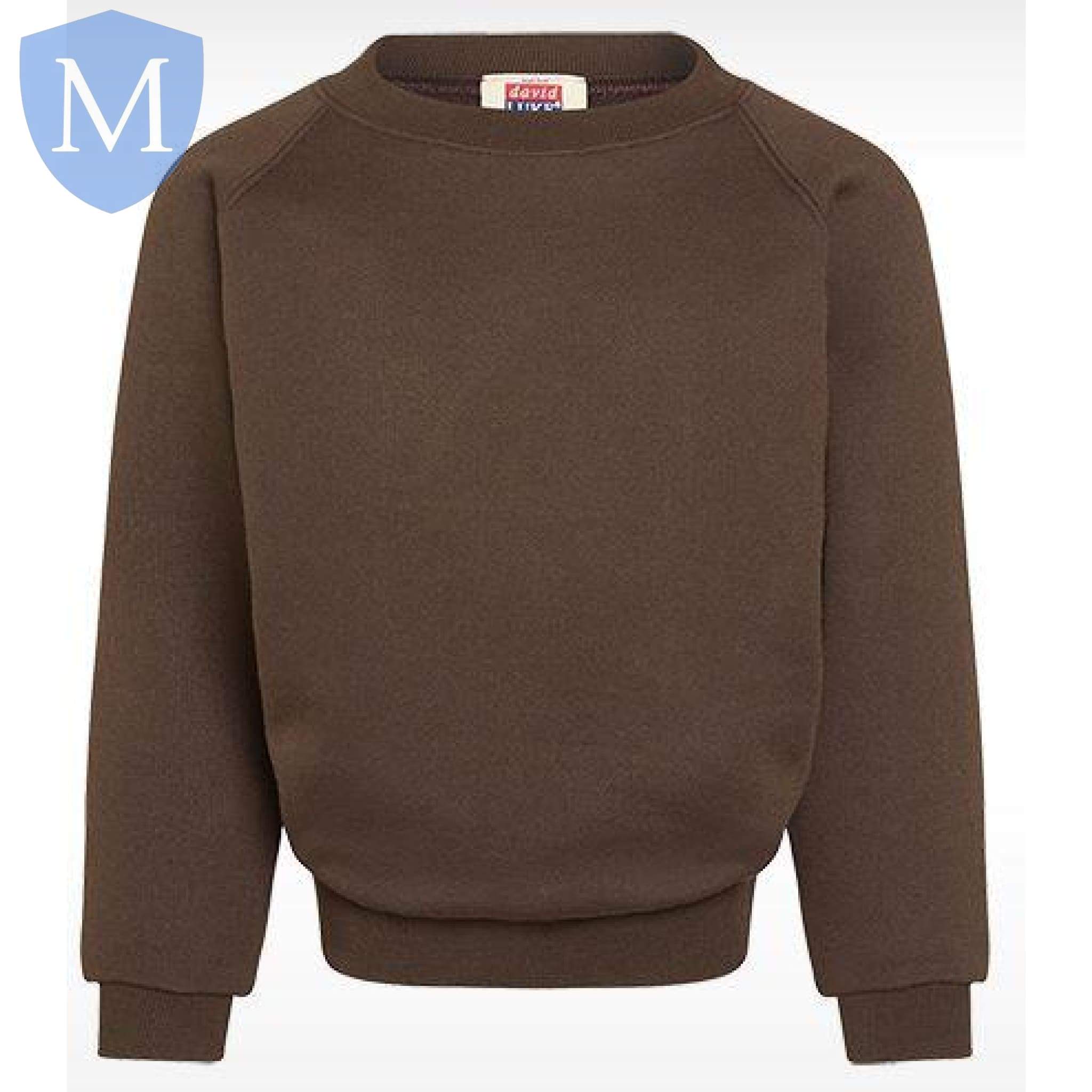 Plain Unisex Heavy-Duty Sweatshirt (Brown) Mansuri