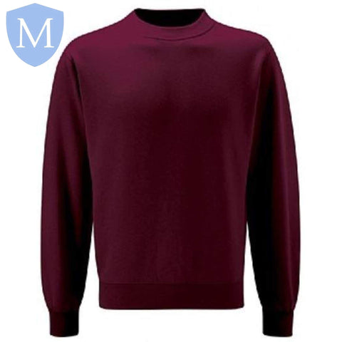 Plain Unisex Heavy-Duty Sweatshirt (Burgandy) (POA) Mansuri