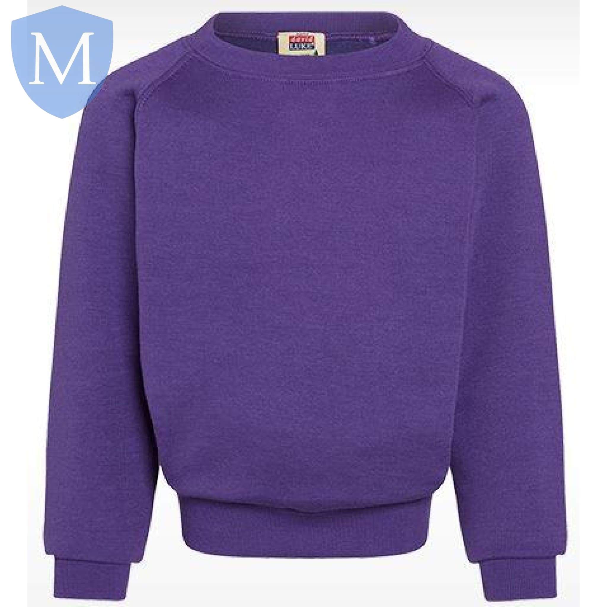 Plain Unisex Heavy-Duty Sweatshirt (Purple) (POA) Mansuri