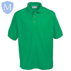 Plain Unisex Short Sleeve Polo Shirt - Emerald Green (POA) Mansuri