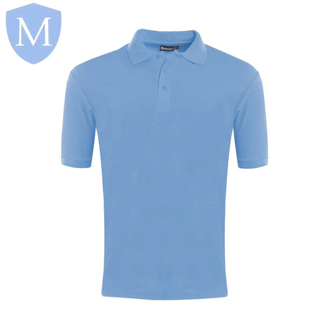 Plain Unisex Polos - Sky Blue Size 18,Size 20,Size 22,Size 24,Size 26,Size 28,Size 30,Size 32,Size 34,Size 36,Size 38,Size 40,Size 42,Size 44,Size 46