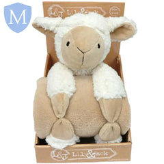 Plush Toy & a Brown Blanket Set - Lamb (M14178) (Baby Blanket) (Baby Teddy) Mansuri