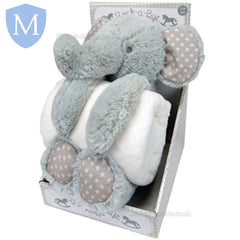 Plush Toy & White Blanket Set - Elephant (M14176) (Baby Blanket) (Baby Teddy) Mansuri