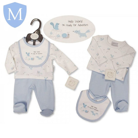 Premature Baby Boys 3-Piece Set - Hello World (PB20379) (Prem) Mansuri