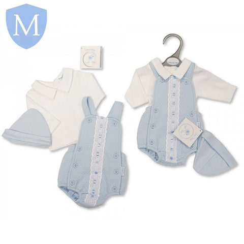 Premature Baby Boys/Girls 2-Piece Romper Set with Lace and Hat (PB20367) (Prem) Mansuri