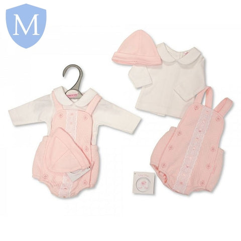 Premature Baby Boys/Girls 2-Piece Romper Set with Lace and Hat (PB20367) (Prem) Mansuri