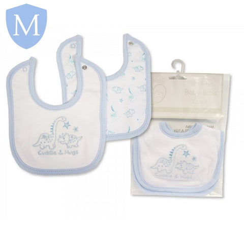 Premature Baby Boys/Girls Bibs 2-Pack - Cuddles & Hugs (PB20376) (Prem) Mansuri