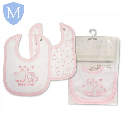 Premature Baby Boys/Girls Bibs 2-Pack - Cuddles & Hugs (PB20376) (Prem) Mansuri