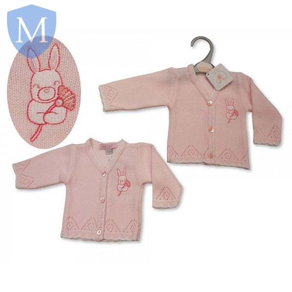 Premature Baby Girls Knitted Cardigan - Bunny (919) (Prem) Mansuri