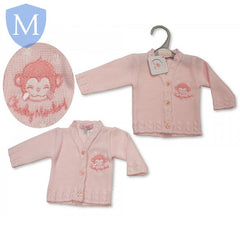 Premature Baby Girls Knitted Cardigan - Cheeky Monkey (920) (Prem) Mansuri