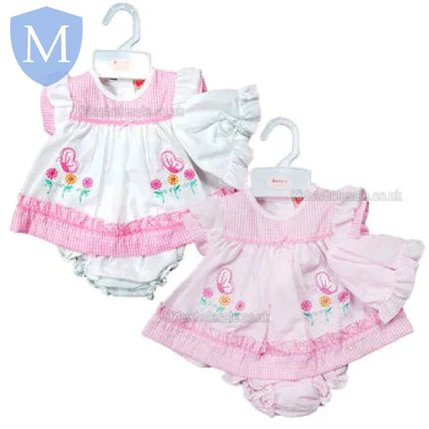 Premature Girls Dress With Hat- Flowers (7450) (Prem) Mansuri