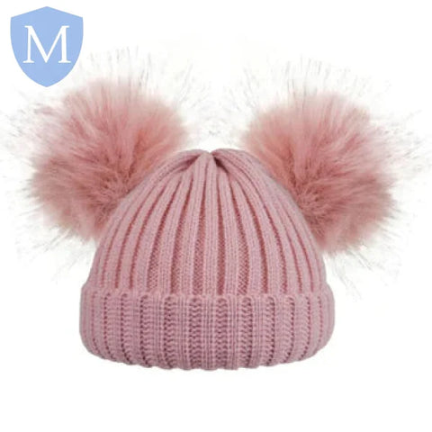 Small Double Ribbed Pom-Pom Hat (H506/1) (Baby Hats) Mansuri