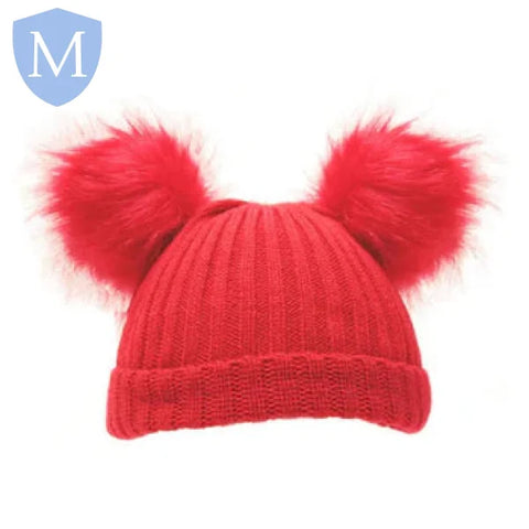 Small Double Ribbed Pom-Pom Hat (H506/1) (Baby Hats) Mansuri