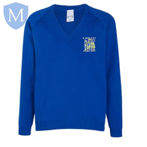 St Johns Church Of England V Neck Jumper Mansuri