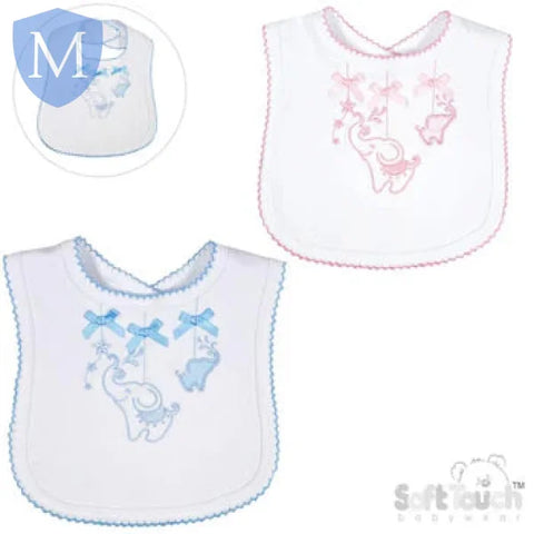 Velcro Fastening Embroidered Bib (P361) (Baby Bibs) Mansuri