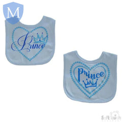 Velcro Prince/Princess Printed Bibs (P4707) (Baby Bibs) Mansuri